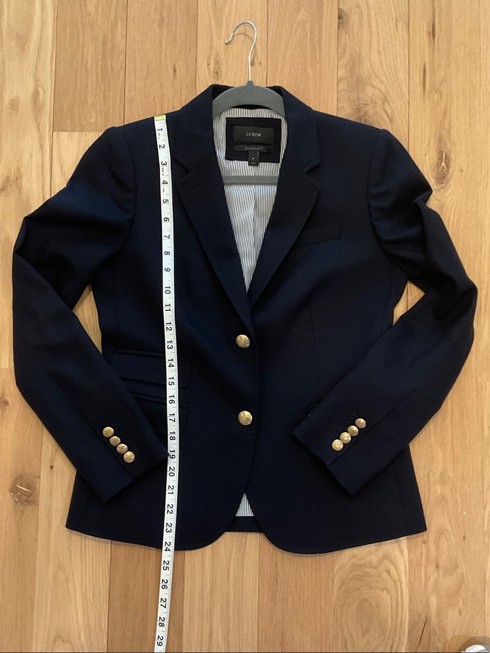 J. Crew Black Tailored Blazer with Gold Buttons - Picture 6 of 6